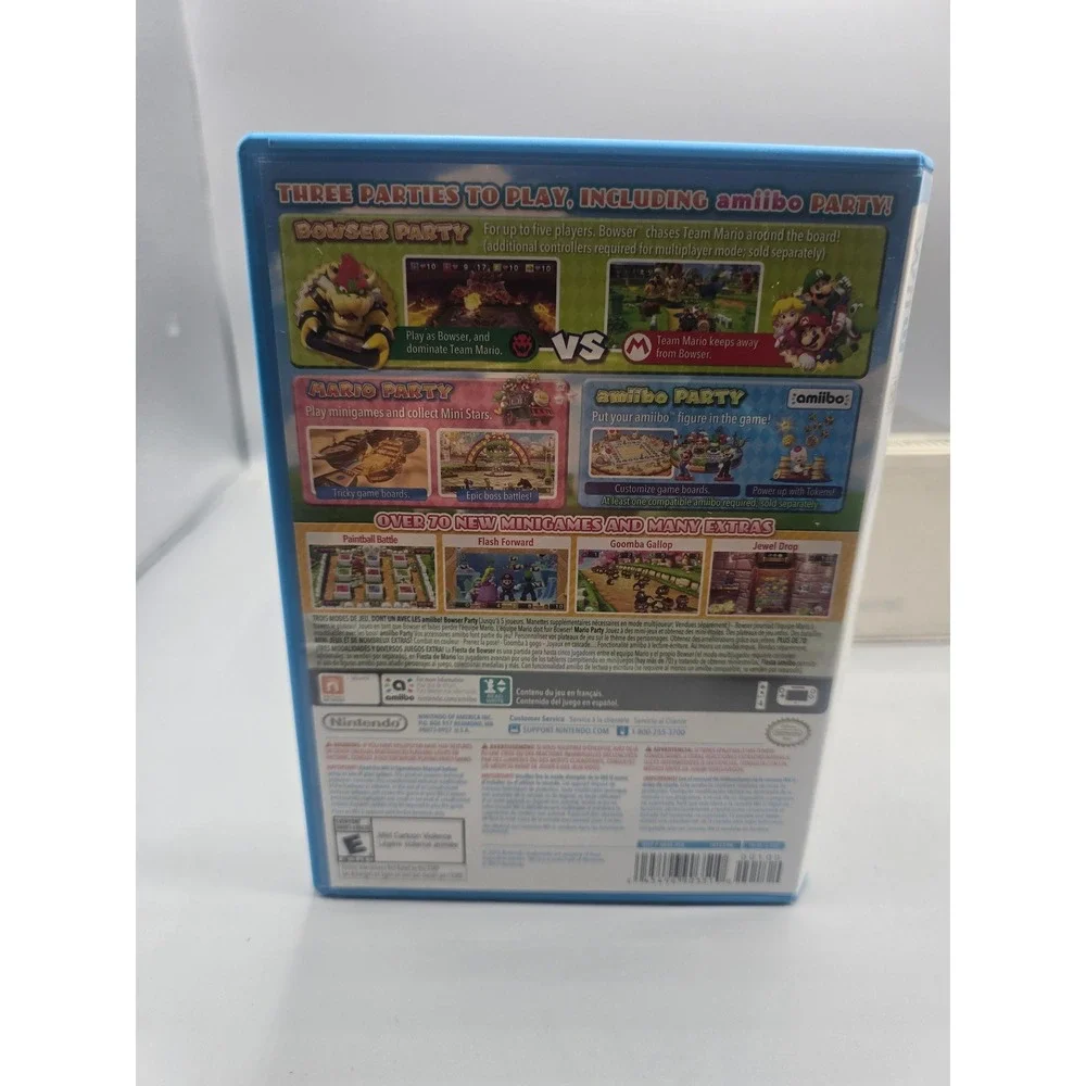Mario Party 10 Nintendo Wii U Game with Mario Amiibo Bundle and Box